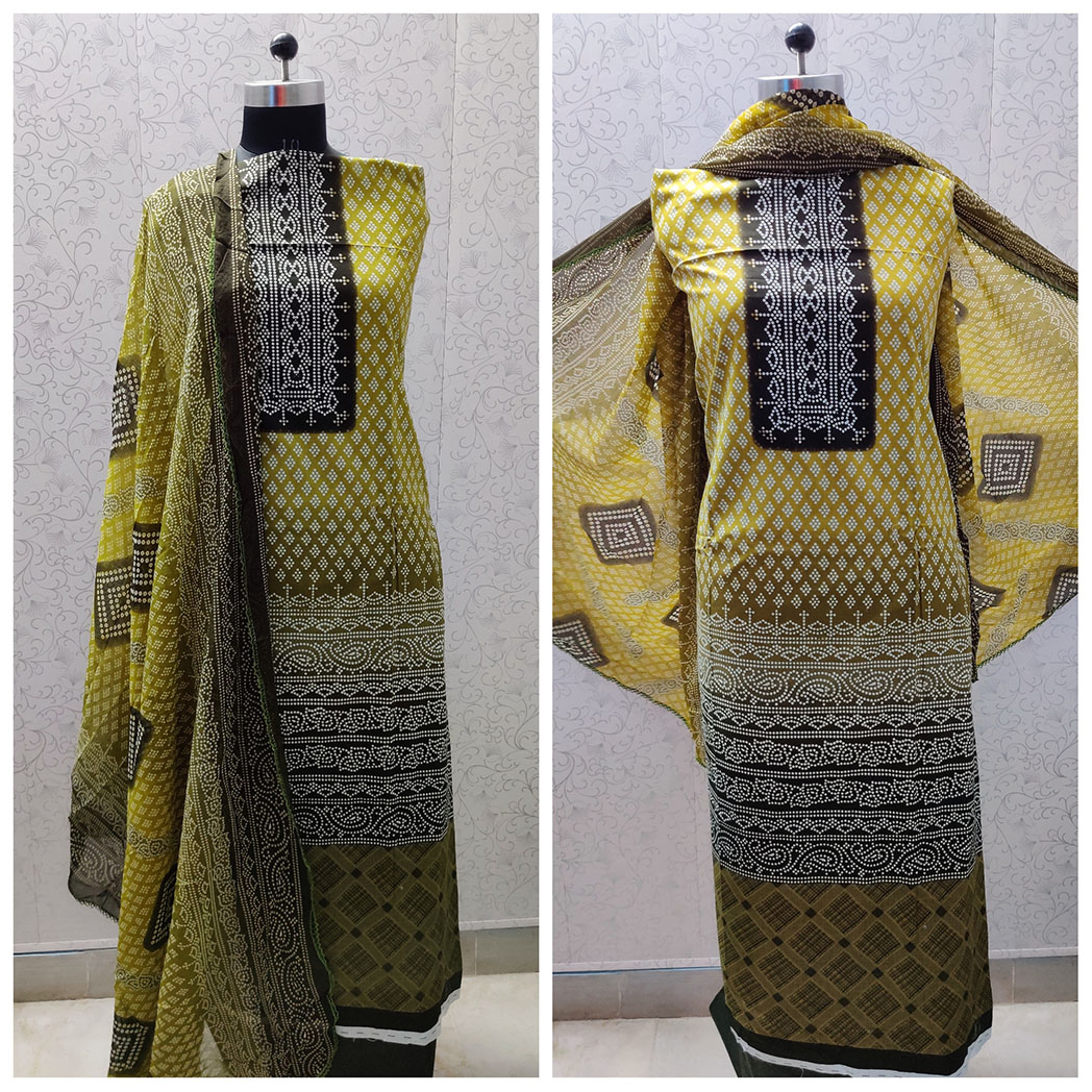 batique print suit