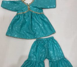 Aqua Blue Sharara Set