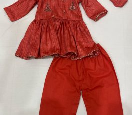 Rust Kurta Pant Set